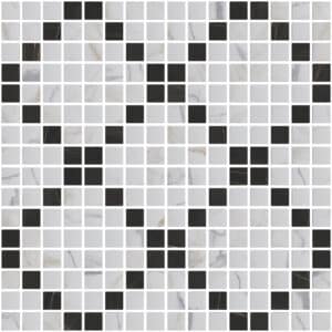 12 HMPMD1 Mosaico Decoro Scacchi