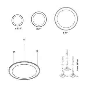 Disc Ceiling Dimensions 400x400